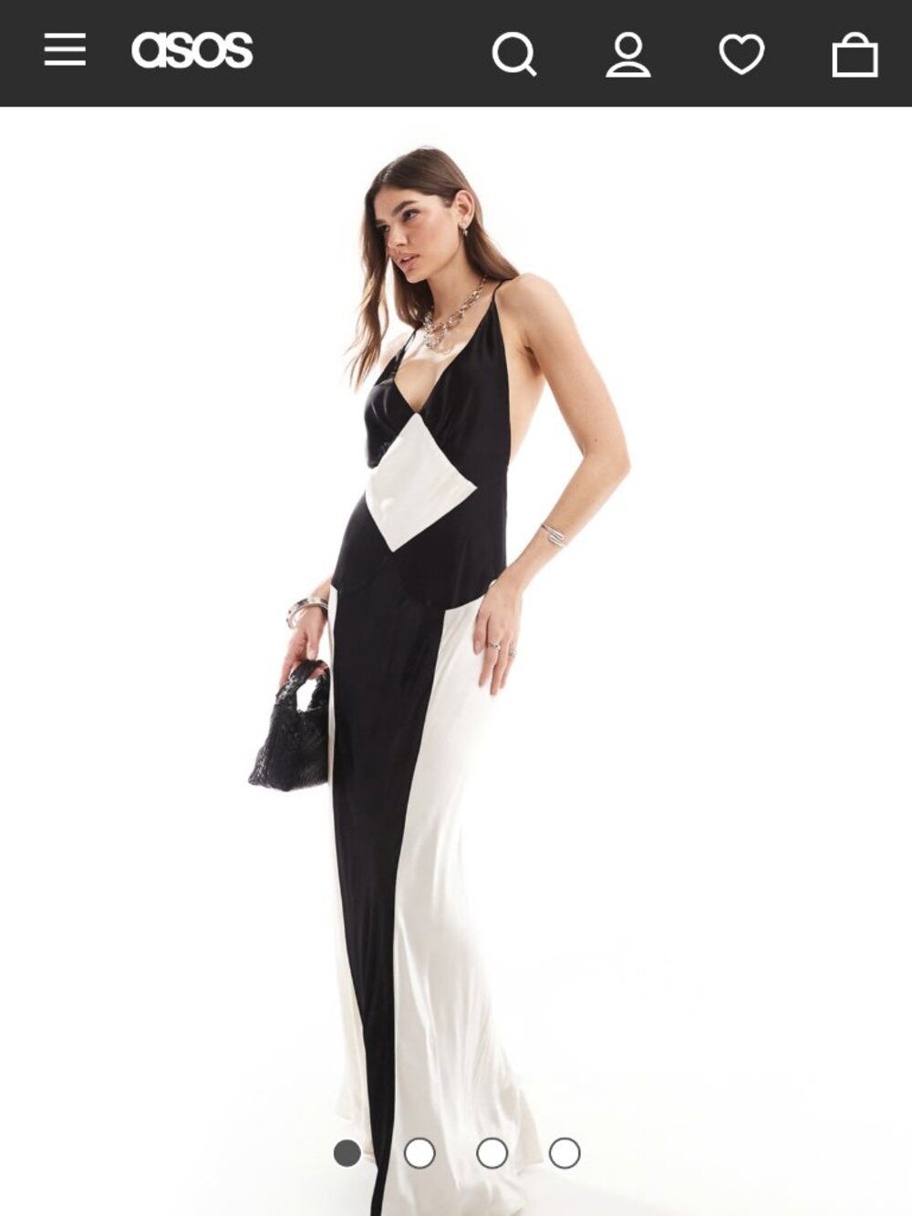 Bardot Adora Contrast V-Neck Maxi Dress- Anthropologie NWT Medium